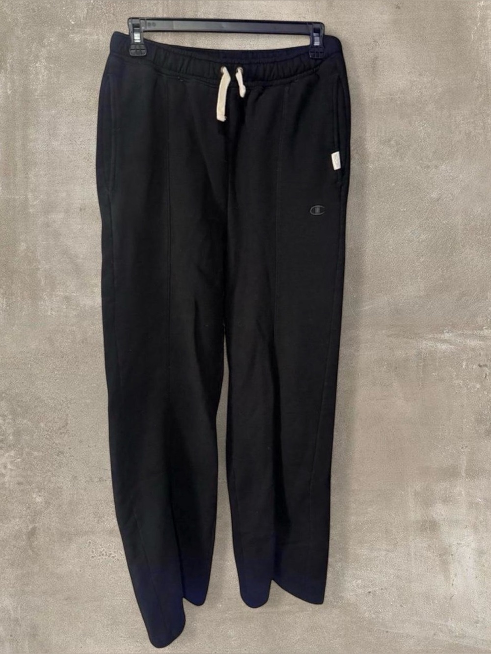 Champion women’s  Black Drawstring Sweatpants light flare